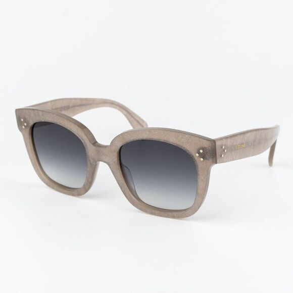 Celine Women Sunglasses Grey Silver Smoke Gradient Geometric CL4002UN 20B NEW main image 9